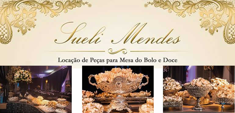 Sueli Mendes Locação de Peças para Mesa do Bolo e Doce